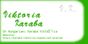 viktoria karaba business card